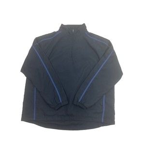 Glenmuir Golf Windshirt Men's XL Navy‎ Quarter Zip Mock Pullover Black
